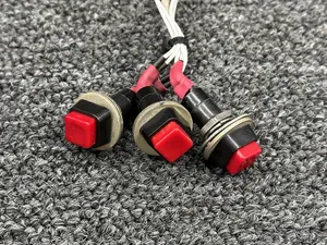 Beechcraft B-60 Red Push Switches (Set of 3)